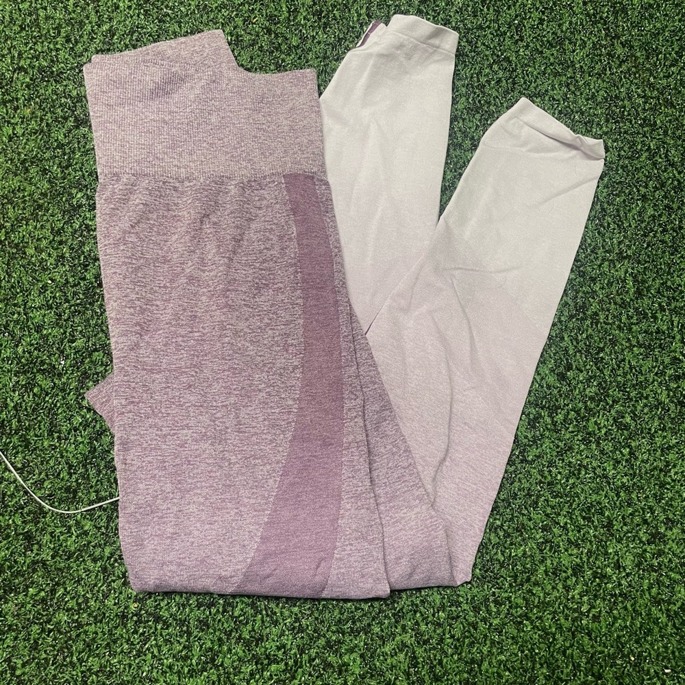 purple small leggings for girls